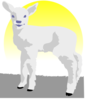 Lamb In The Sunlight Clip Art